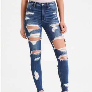 AE DENIM X SUPER HIGH-WASTED JEGGING